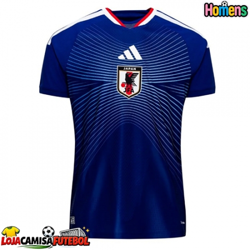 Camisa de Futebol Japão Equipamento Principal Mundo 2026 Manga Curta